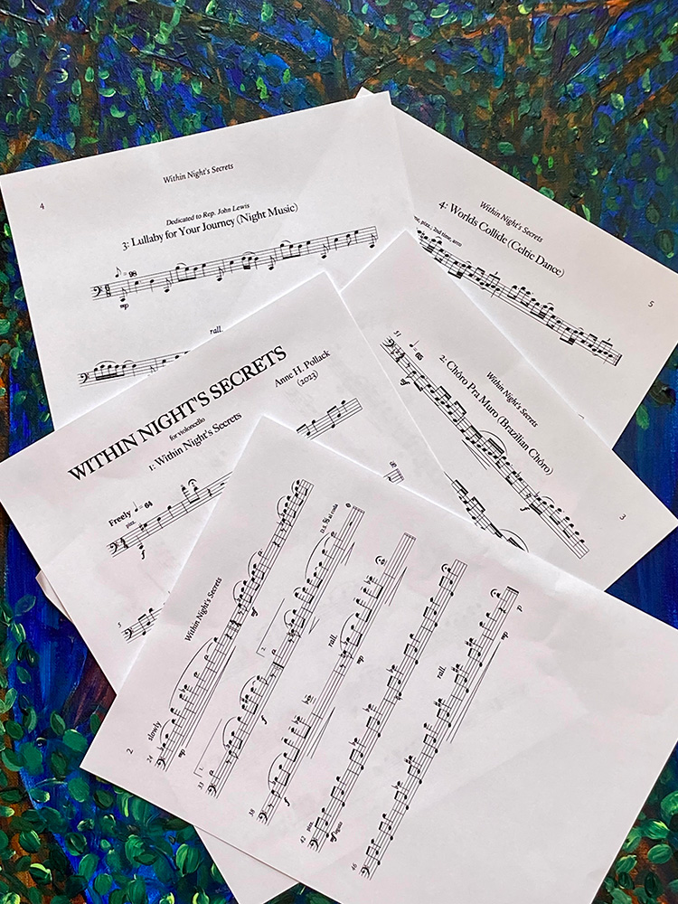 Within Night's Secrets — sheet music sample